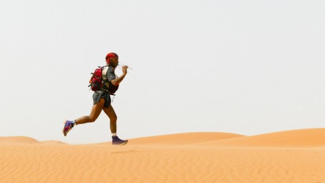 marathonien dans le désert
