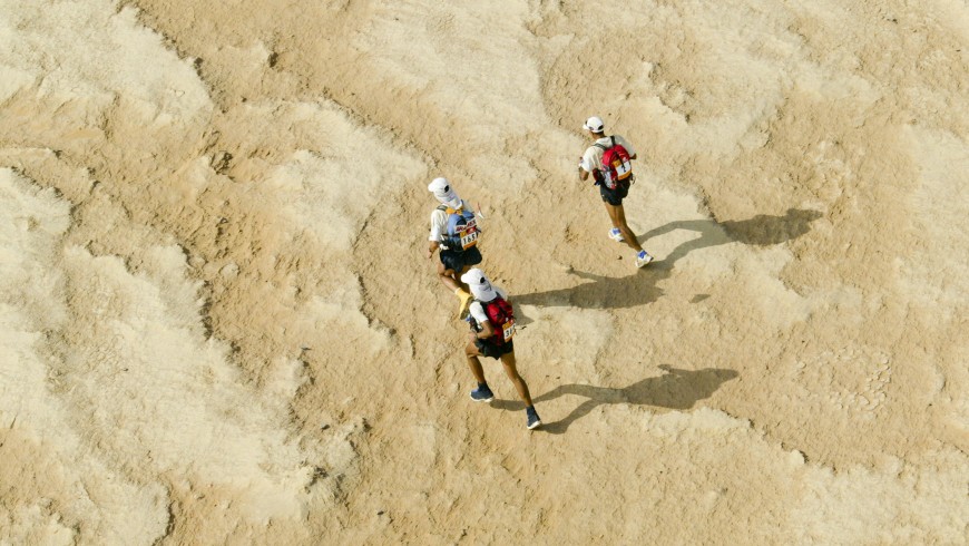 marathoniens dans le désert